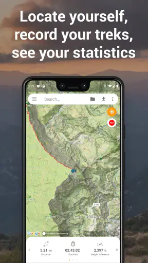 E-walk - Hiking offline GPS screenshot