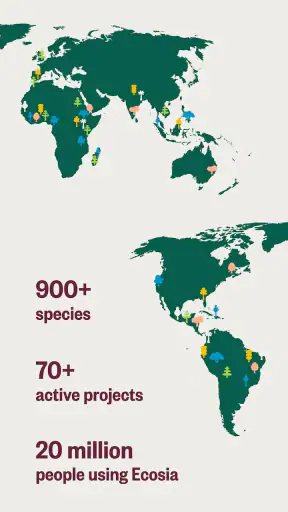 Ecosia: Search to plant trees screenshot