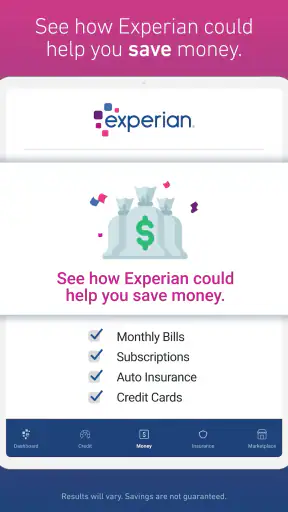 Experian® screenshot