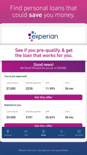 Experian® screenshot