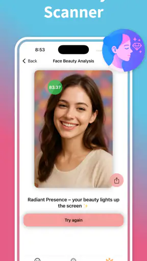 Face Shape: Beauty Scanner AI screenshot