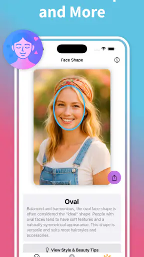 Face Shape: Beauty Scanner AI screenshot