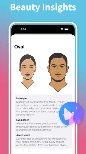 Face Shape: Beauty Scanner AI screenshot