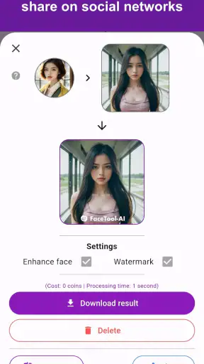 FaceTool: Face Swap & Generate screenshot