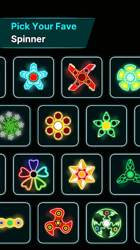 Finger Spinner: Glow Art Draw screenshot