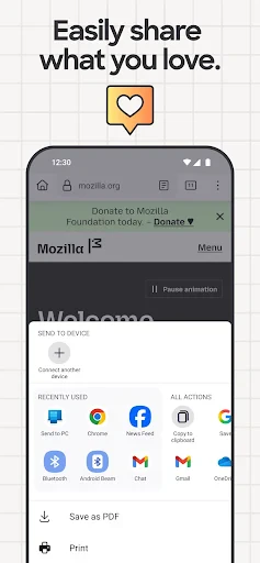 Firefox Fast & Private Browser screenshot