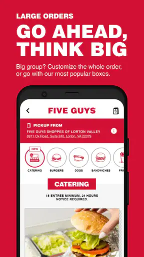Five Guys Burgers & Fries screenshot