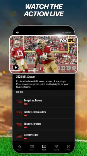 FOX Sports: Watch Live Games screenshot