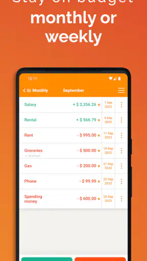 Fudget: Monthly Budget Planner screenshot