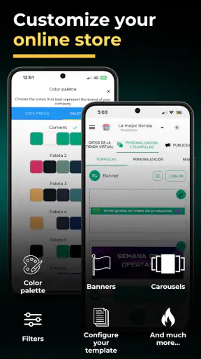 Ganvent Create an online store screenshot