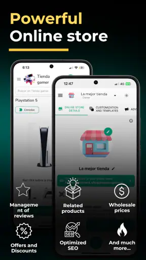 Ganvent Create an online store screenshot