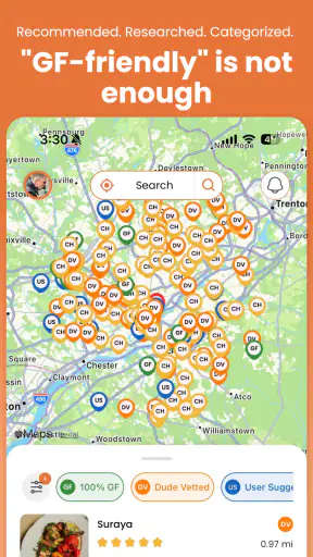 Gluten Dude: GF Restaurants screenshot