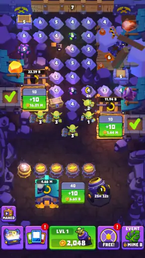Gold and Goblins: Mining Games screenshot