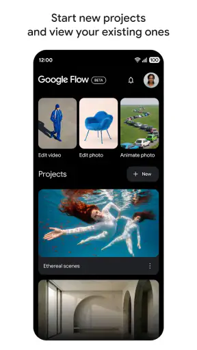 Google Flow Beta screenshot