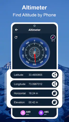 GPS Altimeter - Altitude App screenshot