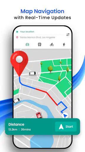 GPS Navigation Live Earth Maps screenshot