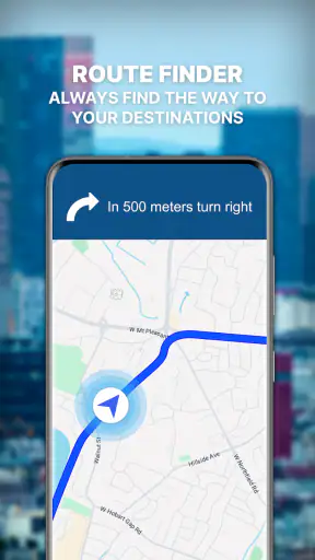 GPS Navigation: Road Map Route screenshot