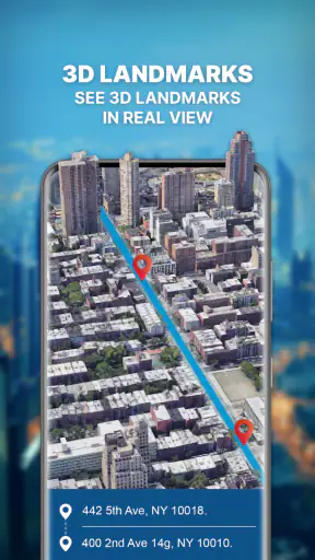 GPS Navigation: Road Map Route screenshot