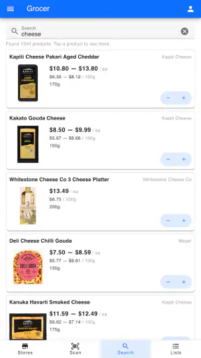 Grocer screenshot