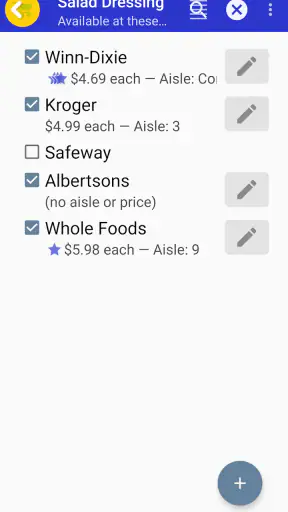 Grocery List App - rShopping screenshot