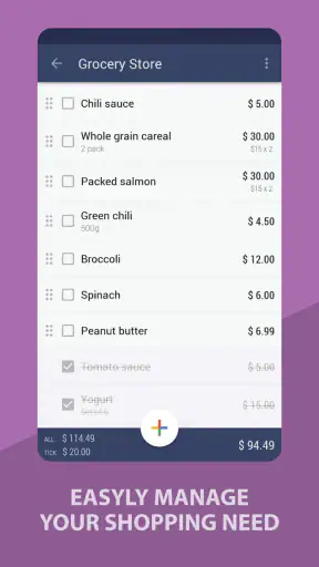 Grocery Shopping List -BudList screenshot