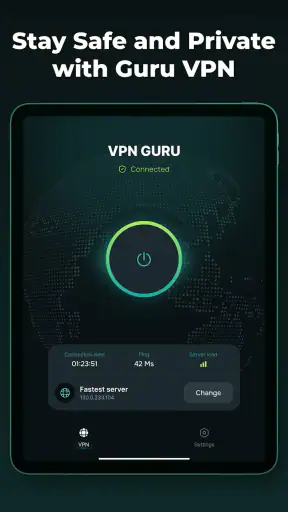 Guru VPN: Secure VPN Access screenshot