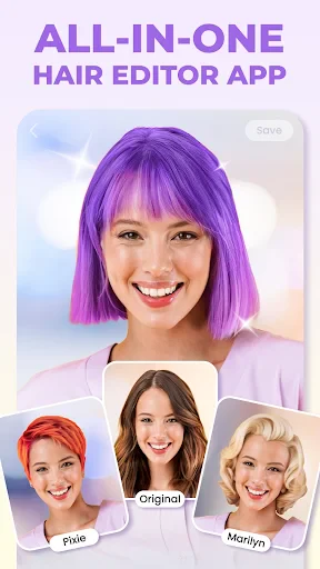HairApp: Hair Styler App, Bald screenshot