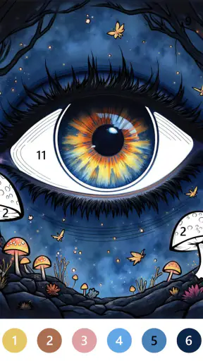 Halloween Color By Number Game screenshot