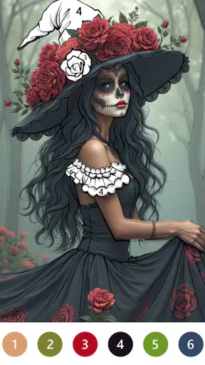 Halloween Color By Number Game screenshot