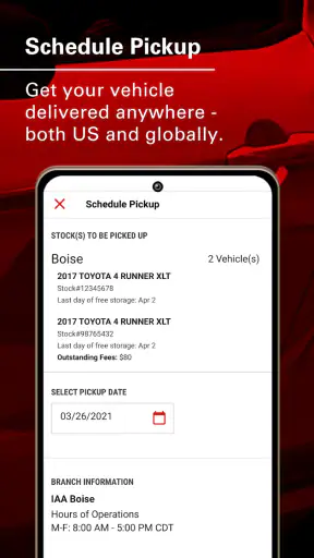 IAA Buyer Salvage Auctions screenshot