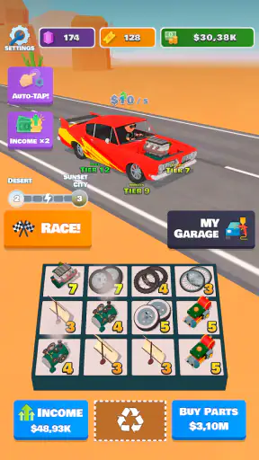 Idle Racer — Tap, Merge & Race screenshot