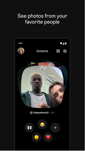 Instants, an Instagram app screenshot
