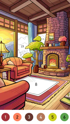 Wild West Color by Number Book screenshot