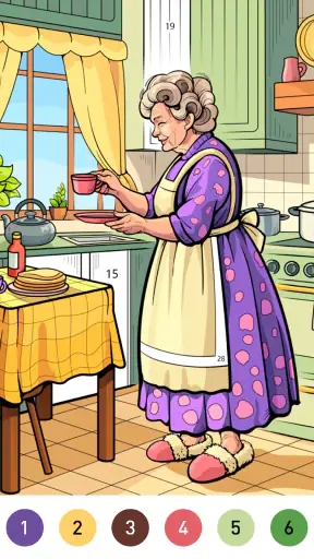 Wild West Color by Number Book screenshot