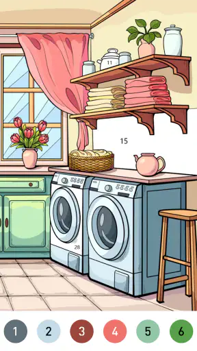 Wild West Color by Number Book screenshot
