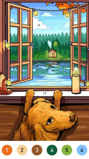 Wild West Color by Number Book screenshot