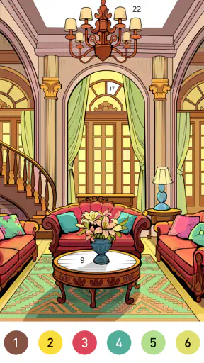 Wild West Color by Number Book screenshot