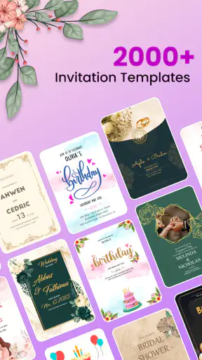 Invitation Maker & Card Design screenshot