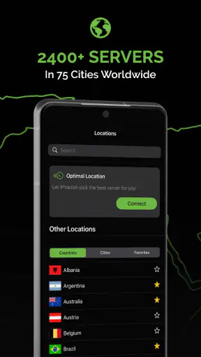IPVanish: VPN Location Changer screenshot