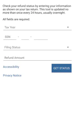IRS2Go screenshot