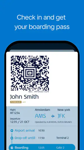 KLM - Book a flight screenshot