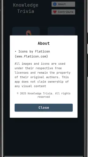 Knowledge Trivia screenshot