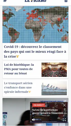 Le Figaro.fr: Actu en direct screenshot