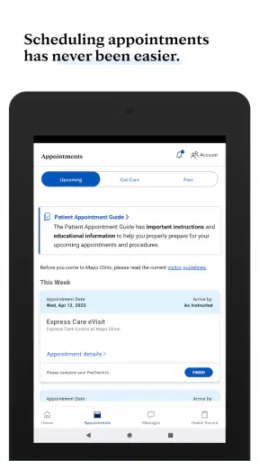 Mayo Clinic screenshot