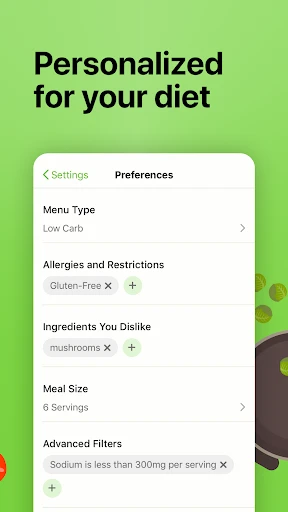 Mealime Meal Plans & Recipes screenshot