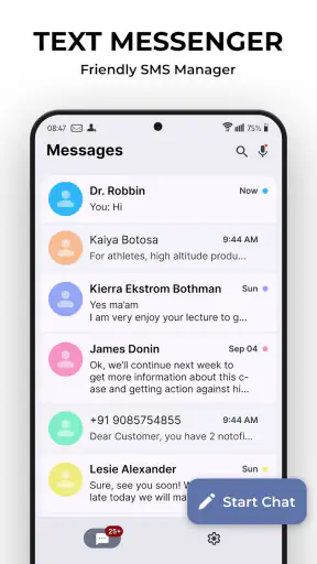 Messages screenshot