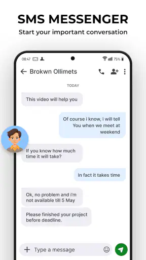 Messages screenshot