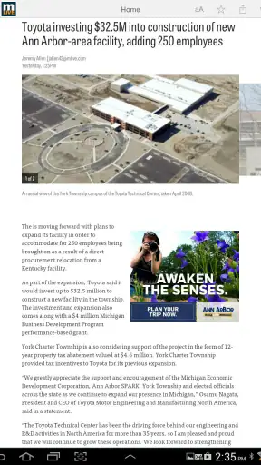 MLive.com screenshot