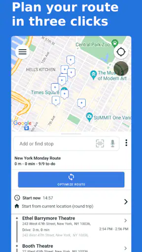 Multi-Stop Route Planner screenshot