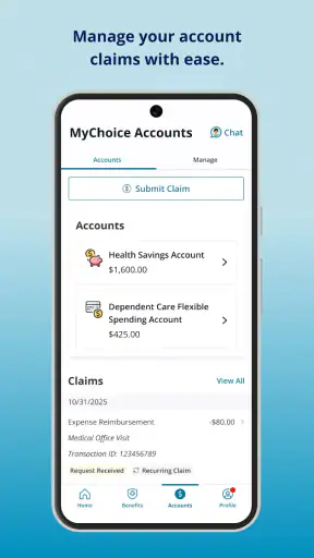 MyChoice Benefits screenshot